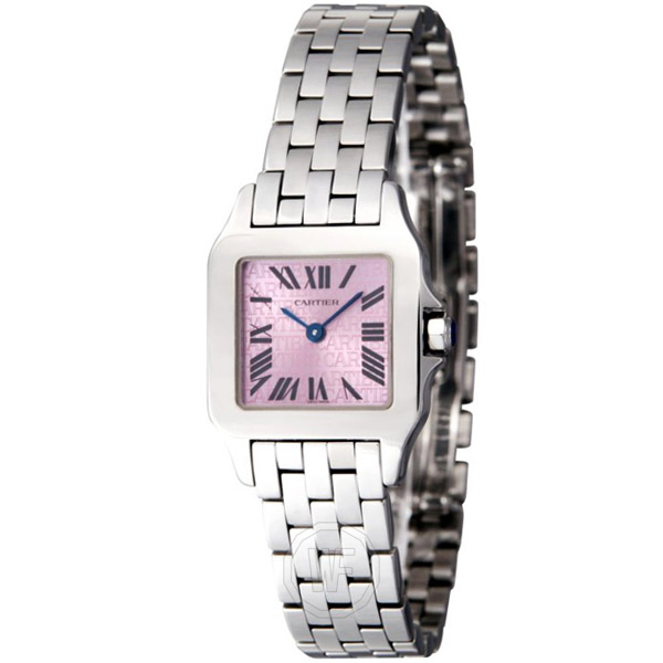 Santos Demoiselle with Purple Dial Steel - Small Size