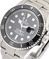 Submariner with Date  40mm in Steel with Black Ceramic Bezel on Oyster Bracelet with Black Dial - Discontinued