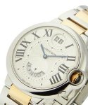 Ballon Bleu Dual Time   2-Tone with Silver Dial on Bracelet