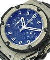 Zirconium King Power Foudroyante Chronograph on Strap with Black Dial