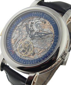 Grand Complication 5104P-Perpet. Calendar Minute Repeat Platinum and Rose Gold with Skeleton Dial 