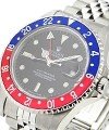 GMT Master 40mm in Steel with Blue and Red Bezel on Jubilee Bracelet with Black Dial