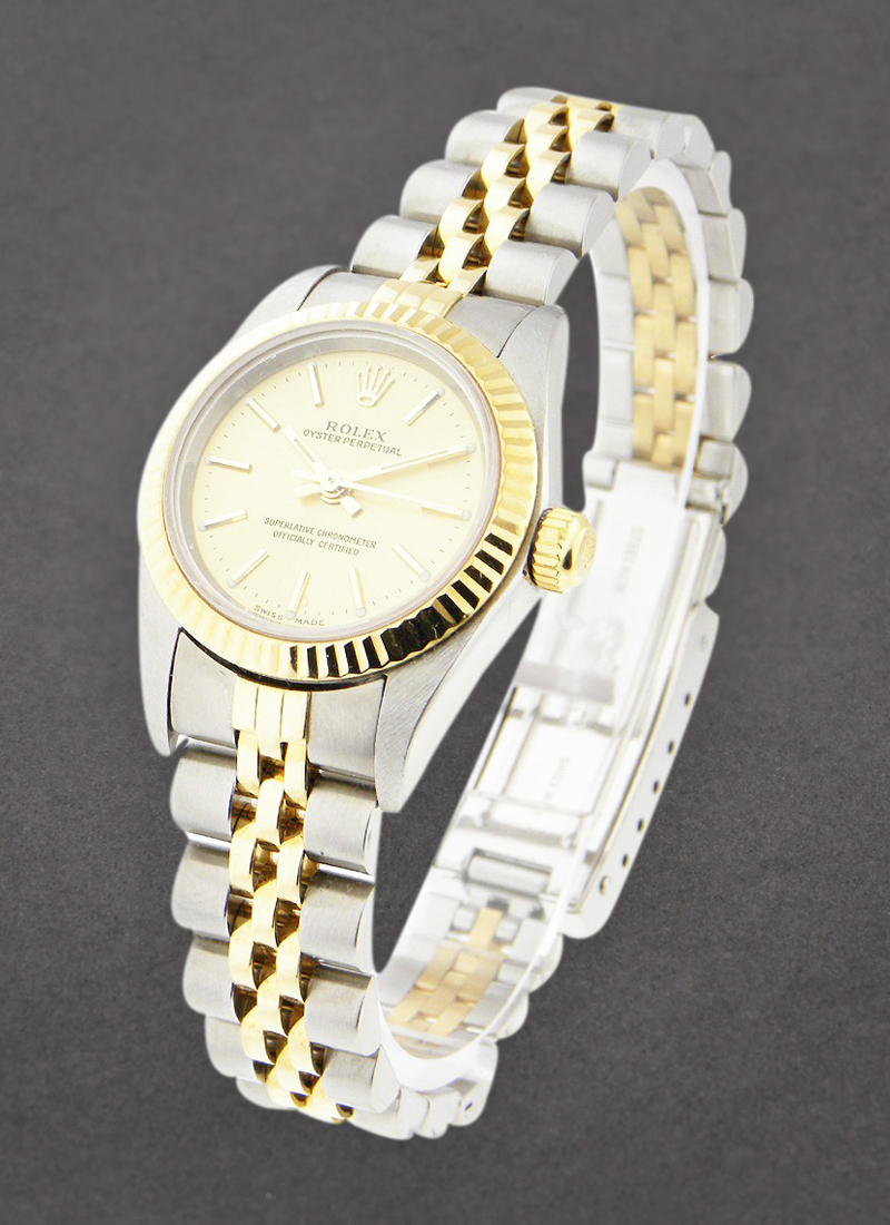 Pre-Owned Rolex 2-Tone Oyster Perpetual No Date Lady's