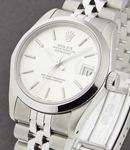 Mid Size -  Datejust - Jubilee Bracelet 78274 Smooth Bezel - Silver Stick Dial