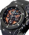 Big Bang Aero Bang Orange in Black Ceramic on Black Rubber Strap with Transparent Dial -  Limited to 500pcs