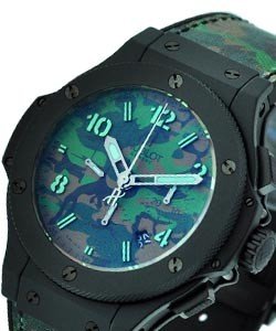 Big Bang Jungle 44mm in Black PVD Steel on Jungle Colors Kevlar Strap with Jungle Color Dial