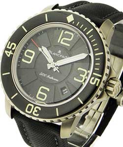 500 Fathoms Automatic in Titanium on Black Strap With Black Dial - Limited to 500pcs