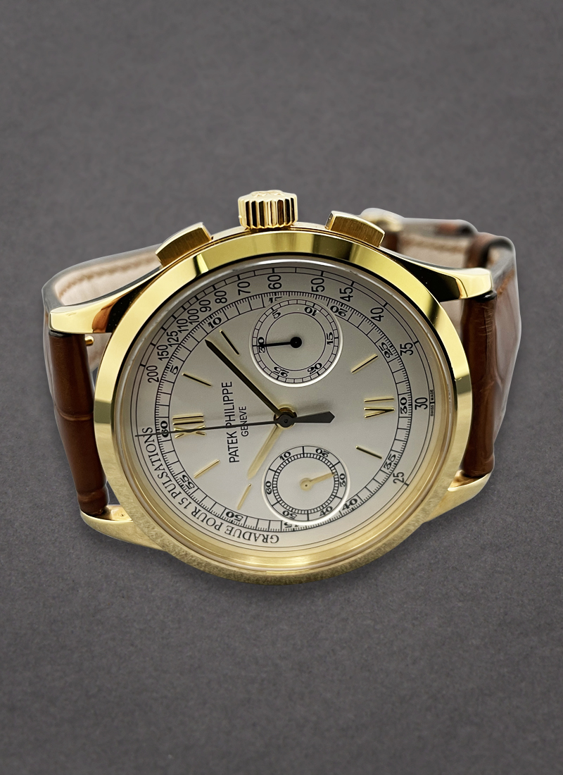 Patek philippe gold chronograph hotsell