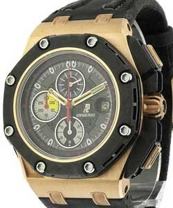 Royal Oak Offshore Grand Prix in Rose Gold on Black Rubber Strap with Black Dial - Limited to 650pcs