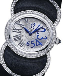 Millenary Precieuse White Gold White Gold on Strap with Silver Dial