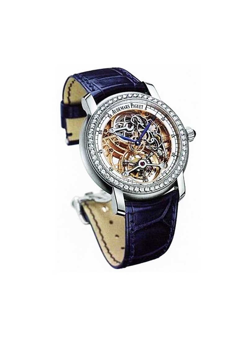 Audemars Piguet Skeleton Tourbillon Diamond Platinum 950 Ladies Watch  26357PT.ZZ.D028CR.01 - Watches, Skeleton Tourbillon - Jomashop