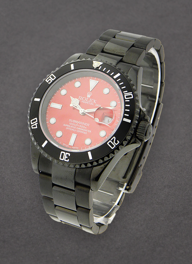 Pre-Owned Rolex Submariner 40mm in Black DLC Steel Ceramic Bezel