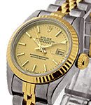 2-Tone Datejust with Yellow Gold Fluted Bezel 26mm on Jubilee Bracelet w/ Champagne Stick Dial