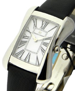 Divina Large Steel Steel on Strap with White  Dial