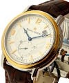 Masterpiece Peseux 7046 2-Tone  on Strap with Silver Dial