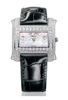 Ladies Classic White Gold on Strap with MOP Dial