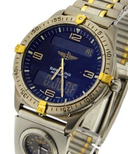 Aerospace chronograph in Titanium on 2-Tone  Bracelet with Grey Dial