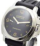 PAM 359 - Luminor Marina 1950 in Steel on Black Rubber Strap with Black Dial
