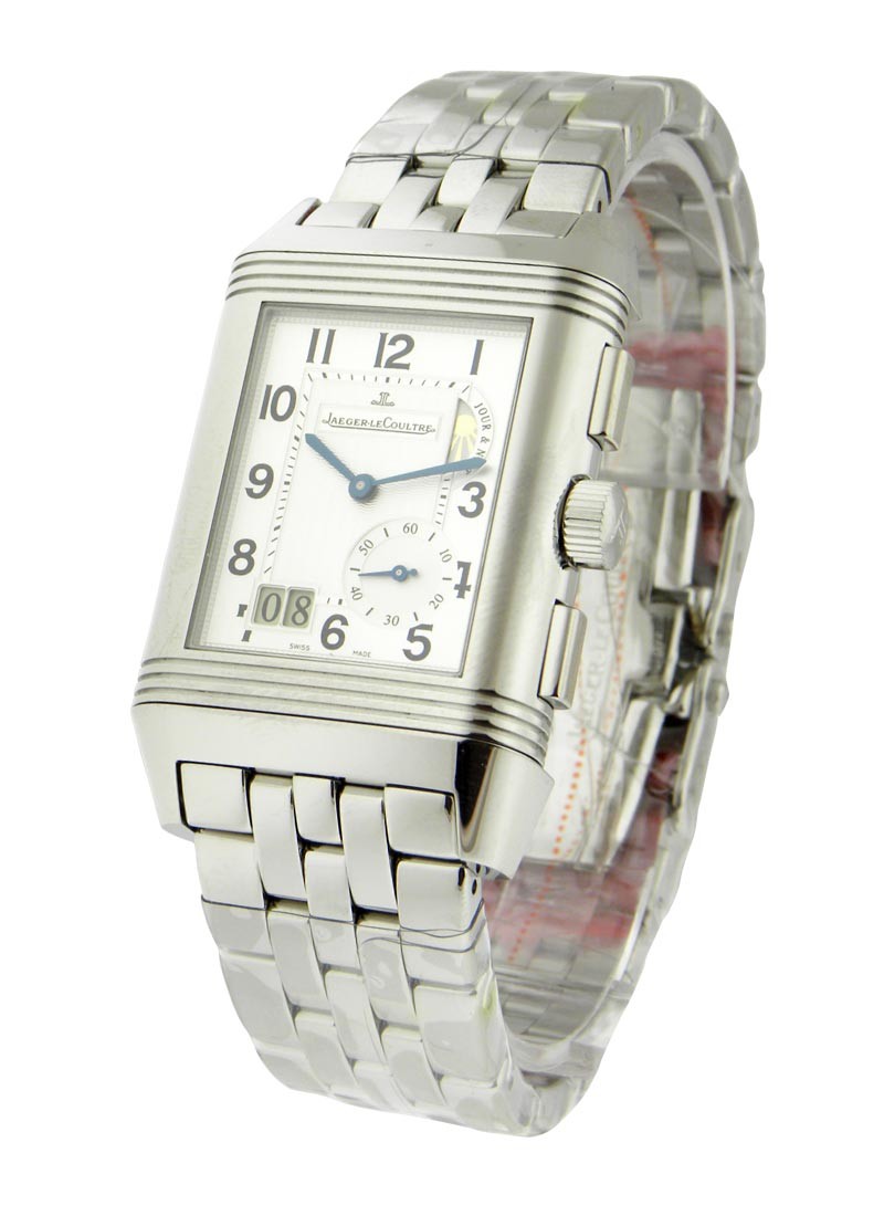 Q3028120 Jaeger - LeCoultre Reverso Grande GMT Steel | Essential Watches
