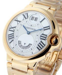 Ballon Bleu GMT in Rose Gold Rose Gold on Bracelet with Mother of Pearl Dial