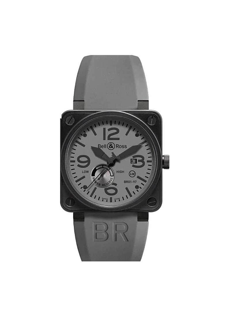 Bell & Ross BR01 97 Power Reserve in Carbon Coated Stainless Steel