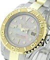 Yacht-Master 2-Tone Small Size on Oyster Bracelet with Black MOP Dial