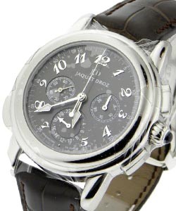 Hommage Londres 1774 Chronograph GMT  Steel on Strap with Rhodium Arabic Dial