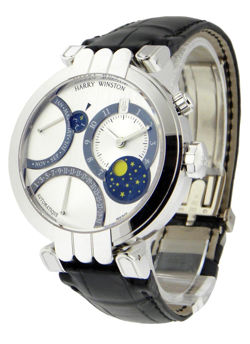 Harry Winston Premier Excenter Chronograph in White Gold