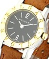 Bvlgari Bvlgari Lady's 2 Tone in Yellow Gold on Brown Leather Strap with Black Dial