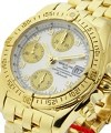 Chronograph Cockpit  in Yellow Gold Yellow Gold on Bracelet with MOP Dial