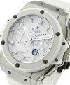 King Power Big Bang in Titanium and Zirconium- Limited Edition 100 pieces on White Rubber Strap with White Dial
