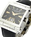 Instrumento Grande Big Date  Steel on Strap with Black Dial