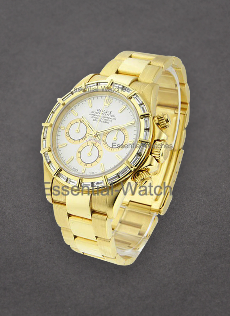 Pre-Owned Rolex Daytona - Zenith Movement - Custom Baguette Bezel