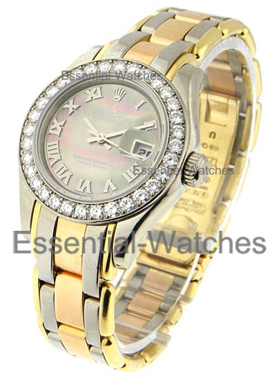 Pre-Owned Rolex Tridor Masterpiece in YellowGold with 32 Diamond Bezel
