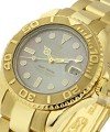 Yacht-master Mid Size 35mm in Yellow Gold on Oyster Bracelet with Black MOP Dial