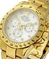 Daytona 40mm in Yellow Gold on Oyster Bracelet with White MOP Arabic Dial