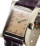 Ladies Pagoda Limited Edition 18K White Gold - Leather Strap - Pink Dial w/ Diamonds