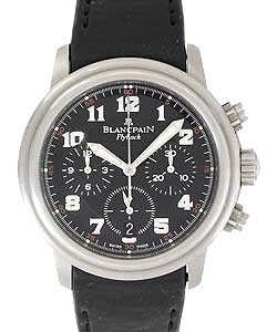 Leman Flyback Chronograph - Men's Titanium on Strap with Black Dial