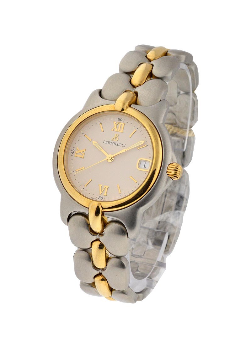 Bertolucci Vir Large Two Tone in Steel and Yellow Gold Bezel