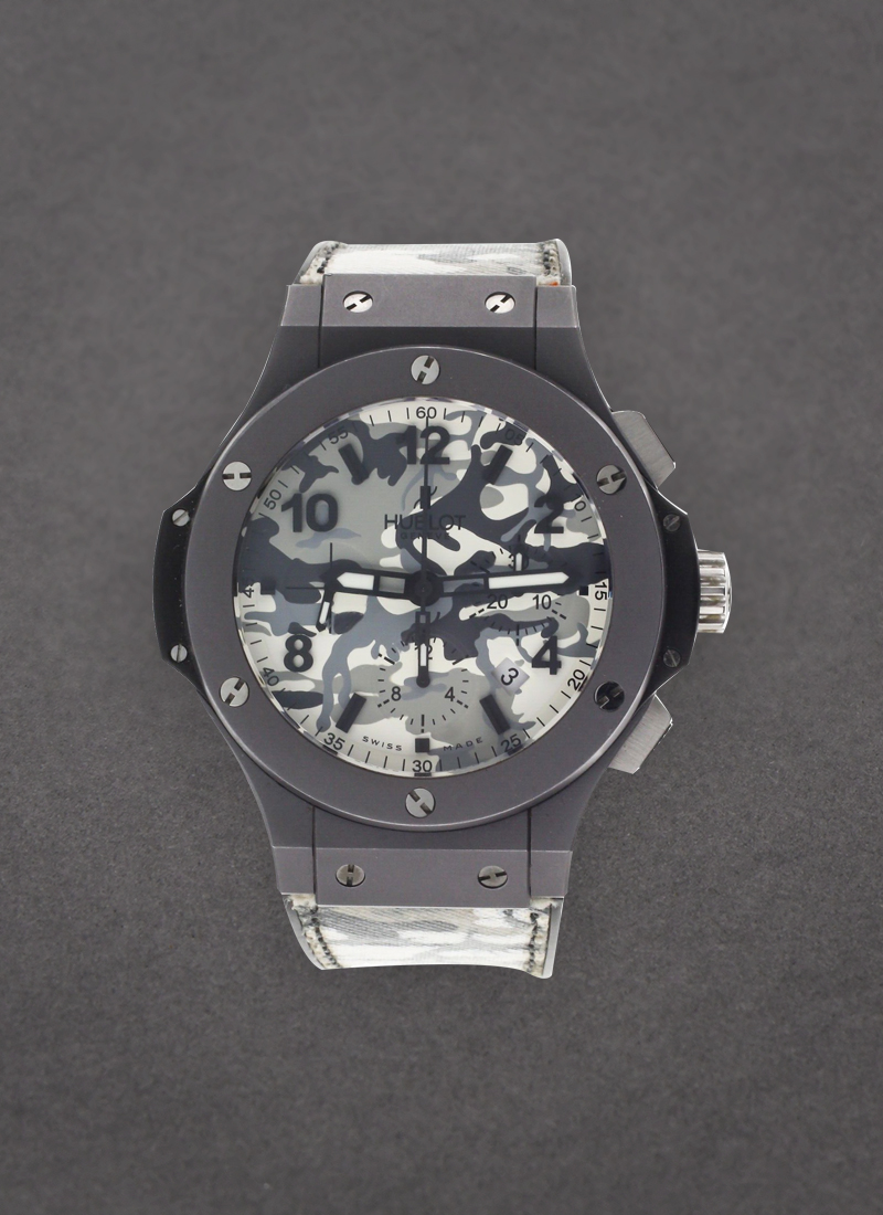 Hublot Big Bang Artic Camouflage 44mm in Black Ceramic