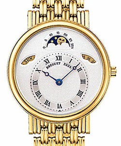 Classique Day Date Moonphase in Yellow Gold Yellow Gold on Bracelet with Silver Dial 