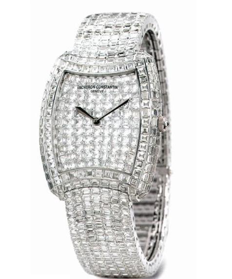 Metiers d'Art - Kalla Duchesse in White Gold with Diamond Bezel on White Gold Diamonds Bracelet with Pave Diamond Dial