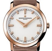  Patrimony Traditionelle 30mm in Rose Gold  Rose Gold on Strap with White Dial