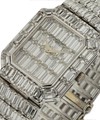 Metiers dArt - Full Baguette Pave Watch White Gold on Bracelet with Diamond Dial