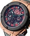 Big Bang King Power Mexican in Rose Gold - Limited 200 Pieces on Green Crocodile Leather Strap with Skeleton Dial 