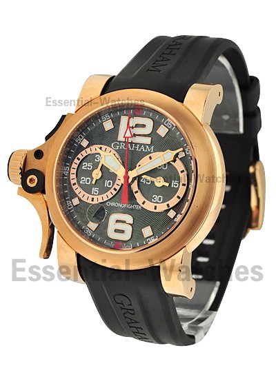 Graham Chronofighter R.A.C. Trigger in Rose Gold 