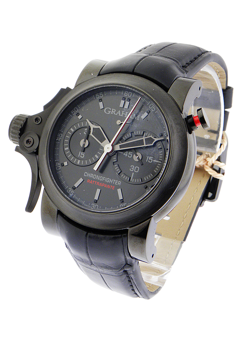 Graham Chronofighter Trigger Back in Black Rattrapante