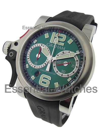 Graham Chronofighter R.A.C Trigger Olive Rush in Steel
