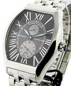 Michelangelo Gigante Chronometer in Steel on Steel Bracelet with Black And Grey Dial