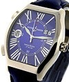 Michelangelo Gigante UTC White Gold on Strap with Blue Dial 